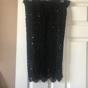 Crochet lined skirt